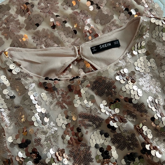 Rose Gold Sequence Mini Dress - Picture 4 of 4